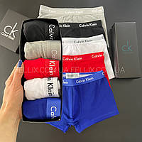 Труси для чоловіка Calvin klein 365 new Cotton Stretch чоловічі труси набір 5шт в коробці. Розмір L. Плавки для чоловіків Fellix