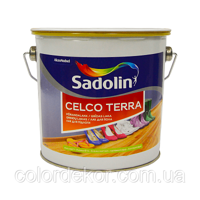 Лак для паркету Sadolin CELCO TERRA (напівматовий) 2,5 л