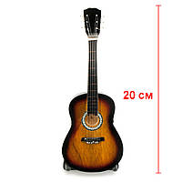 Коллекционная модель гитары из дерева 20см (29882)