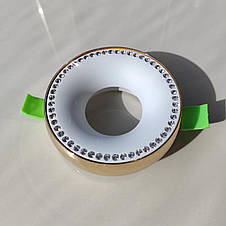 Накладний світильник із кришталевими елементами 10 см золото, фото 2