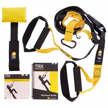 Петлі TRX FI-3723-02 (петлі підвісі, дверне кріплення, DVD, сумка) чорно-жовті