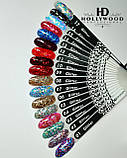 Гель лак Срібло Гліттер гель 05 HD Hollywood 8 ml, фото 2
