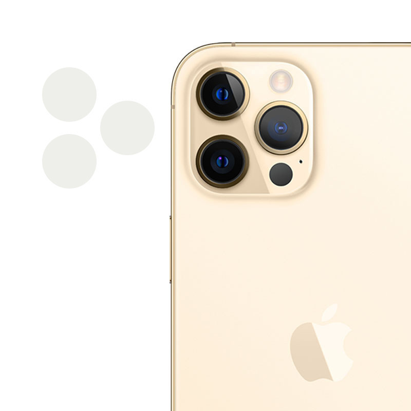 Гибкое защитное стекло 0.18mm на камеру (тех.пак) для Apple iPhone 12 Pro (6.1"") - фото 1 - id-p1698789964