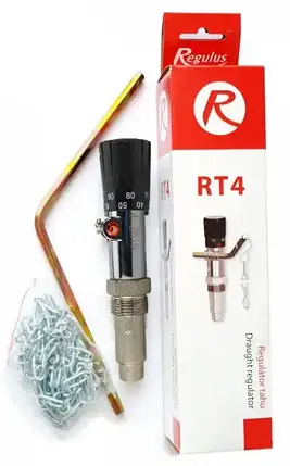 Регулятор тяги для твердопаливних котлів Regulus RT4 Чехія, фото 1