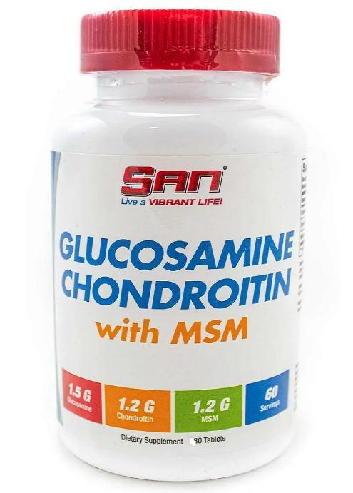 Хондропротектори GLUCOSAMINE CHONDROITIN with MSM 90 таблеток