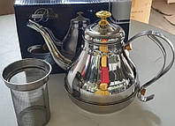 Заварочный чайник с ситечком 0.7 л Barton Steel BS 7502-12