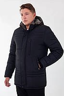 Зимняя мужская курточка на меху, молодежная, теплая классическая куртка р- 50,52,54,56,58,60 Новинка. черная