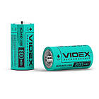 Акумулятор Videx 16340 3.7 V (CR123A, CR17345) 800 mAh літій-іонний (без захисту)
