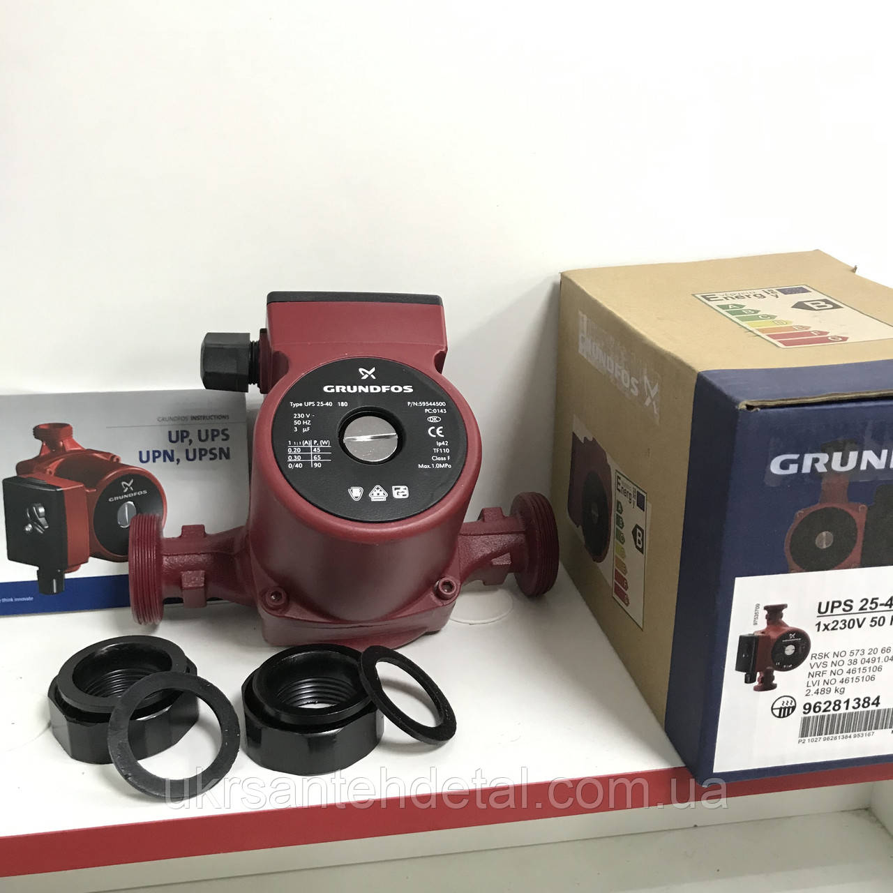 Циркуляційний насос Grundfos UPS 25-60-180 Опалення Grundfos (Німеччина)