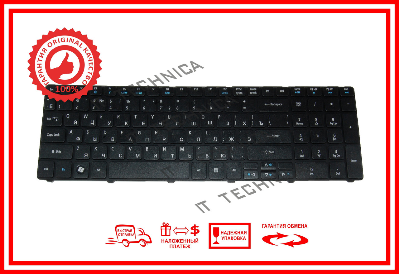 Клавиатура Acer eMachines G730G E440 E443 Черная RUUS - фото 1 - id-p279850687