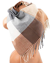 Кашеміровий жіночий шарф Eterno коричневий