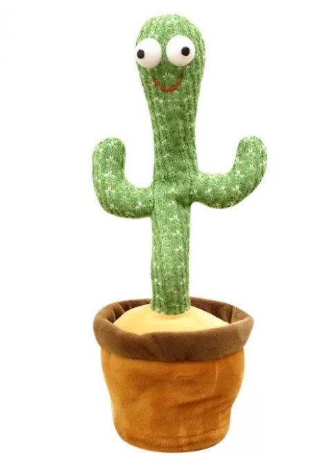Танцюючий та співаючий кактус з підсвічуванням Dancing Cactus на акумуляторі мікс