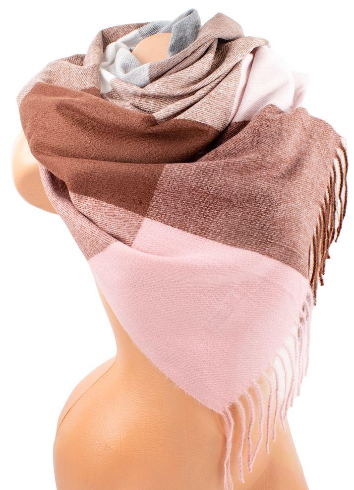 Кашеміровий жіночий шарф Eterno рожевий