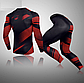 Комплект для тренувань компресійний одяг LHPWTQ L чорно-червоний, фото 10