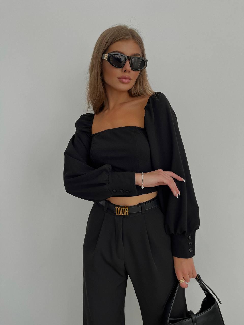 БЛУЗА жіноча з довгими рукавами, фото 1