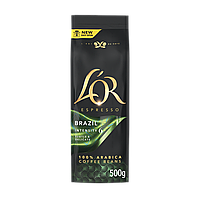 Кава в зернах L'OR Espresso Brazil 500 г Льор 100% Арабіка