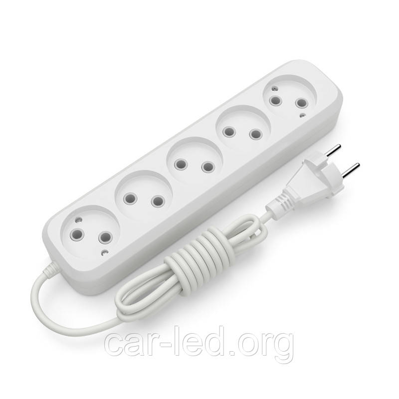 Подовжувач блоковий (ABS) ELECTRUM 5 розеток 3м C-ES-1816