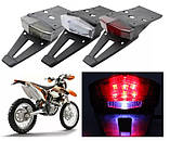 Універсальний 3в1 (стоп, габарит, поворотники) стоп-сигнал у крилі з підсвічуванням номер., фото 2