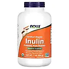 NOW Foods, сертифікований органічний інулін, порошок із чистого пребіотика, 454 г