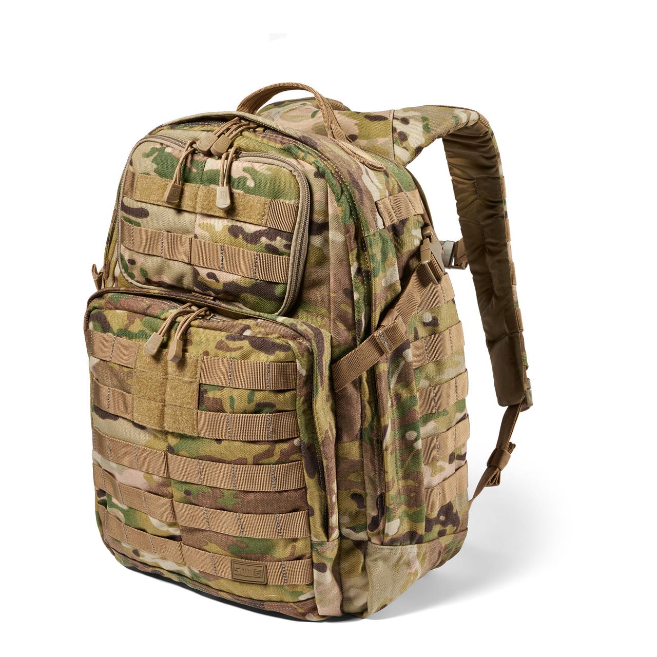 🔥 Тактичний рюкзак, військовий "5.11 Tactical RUSH 24 2.0" (Multicam) 37 літрів, армійський, EDC