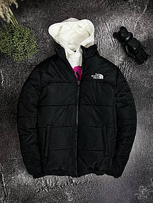 Куртка чоловіча зима чорна без капюшона фірмова The North Face (TNF)