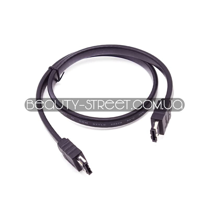 Кабель-подовжувач eSATA - eSATA 7-pin, 45 см (чорний)