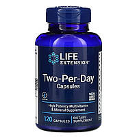 Life Extension Two-Per-Day. 120 таблеток. Придатний до кінця 05/24 года