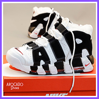 Кроссовки зимние мужские и женские Nike Air More Uptempo white с