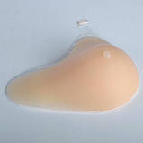 Протез грудей силіконовий 190 г із подовженням до пахви права, шукача у формі груші, після мастектомії, фото 2