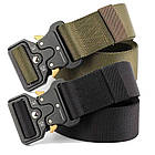 Тактичний ремінь 145 см Tactical Belt, Чорний + Подарунок Підсумок під гранату, Піксель / Пряжка Cobra, фото 2