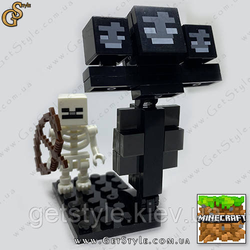 Конструктор фігурки Скелетон і Месник Майнкрафт Sceleton Wither Minecraft 8 см, фото 1