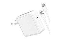 61W 29W USB-C (Wall) блок питания (зарядка, сетевой адаптер) с кабелем Type-C 1.8м (Replacement)