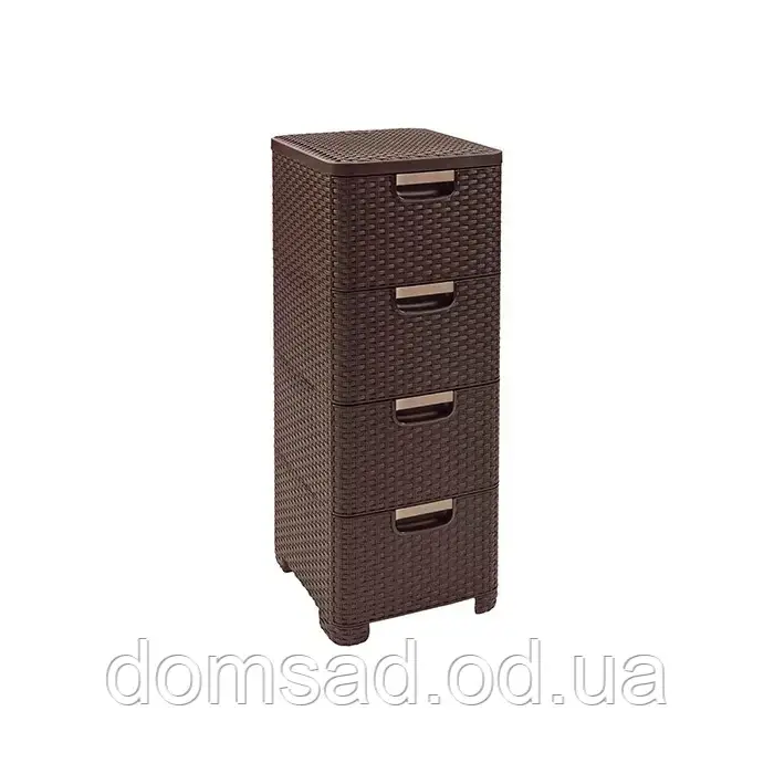 Комод пластиковий "BRILLIANT" 4 ящика 81х38х33 Efe plastics