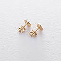 Сережки-пусети з жовтого золота с05447 Zipexpert ZIPEXPERT, фото 3