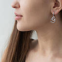 Сережки "Гвоздики" в білому золоті с06744 Zipexpert ZIPEXPERT, фото 3