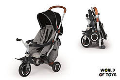 Дитячий металевий велосипед Smoby Toys Робін складаний 3 в 1 Сірий (741300)