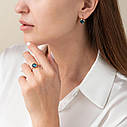Золоте кільце (синій фіаніт) к06835 Zipexpert ZIPEXPERT, фото 3
