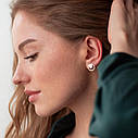 Сережки-пусети "Іскреність" у червоному 
золоті с06974 Zipexpert ZIPEXPERT, фото 8
