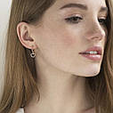 Сережки "Сердечка" у червоному золоті 05938 Zipexpert ZIPEXPERT, фото 4