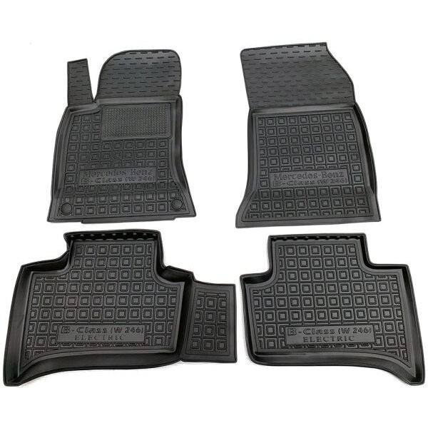 Гумові килимки в салон Mercedes B (W246) 2014- Electric Drive, фото 1