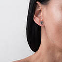 Золоті сережки-пусети (димчастий кварц) 
с06297 Zipexpert ZIPEXPERT, фото 7