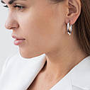Сережки "Сплетення" (червоне та біле золото) 
с06345 Zipexpert ZIPEXPERT, фото 3