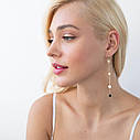 Сережки "Монетки" в жовтому золоті с07644 Zipexpert ZIPEXPERT, фото 3