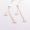 Сережки "Монетки" в жовтому золоті с07644 Zipexpert ZIPEXPERT, фото 4