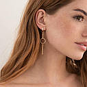 Сережки "Меліса" у жовтому золоті 07511 Zipexpert ZIPEXPERT, фото 4