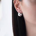Золоті сережки-кільця без каменів 02964 Zipexpert ZIPEXPERT, фото 8