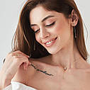 Сережки-пусети "Кружечки" у жовтому золоті 
(фіаніти) с07232 Zipexpert ZIPEXPERT, фото 8
