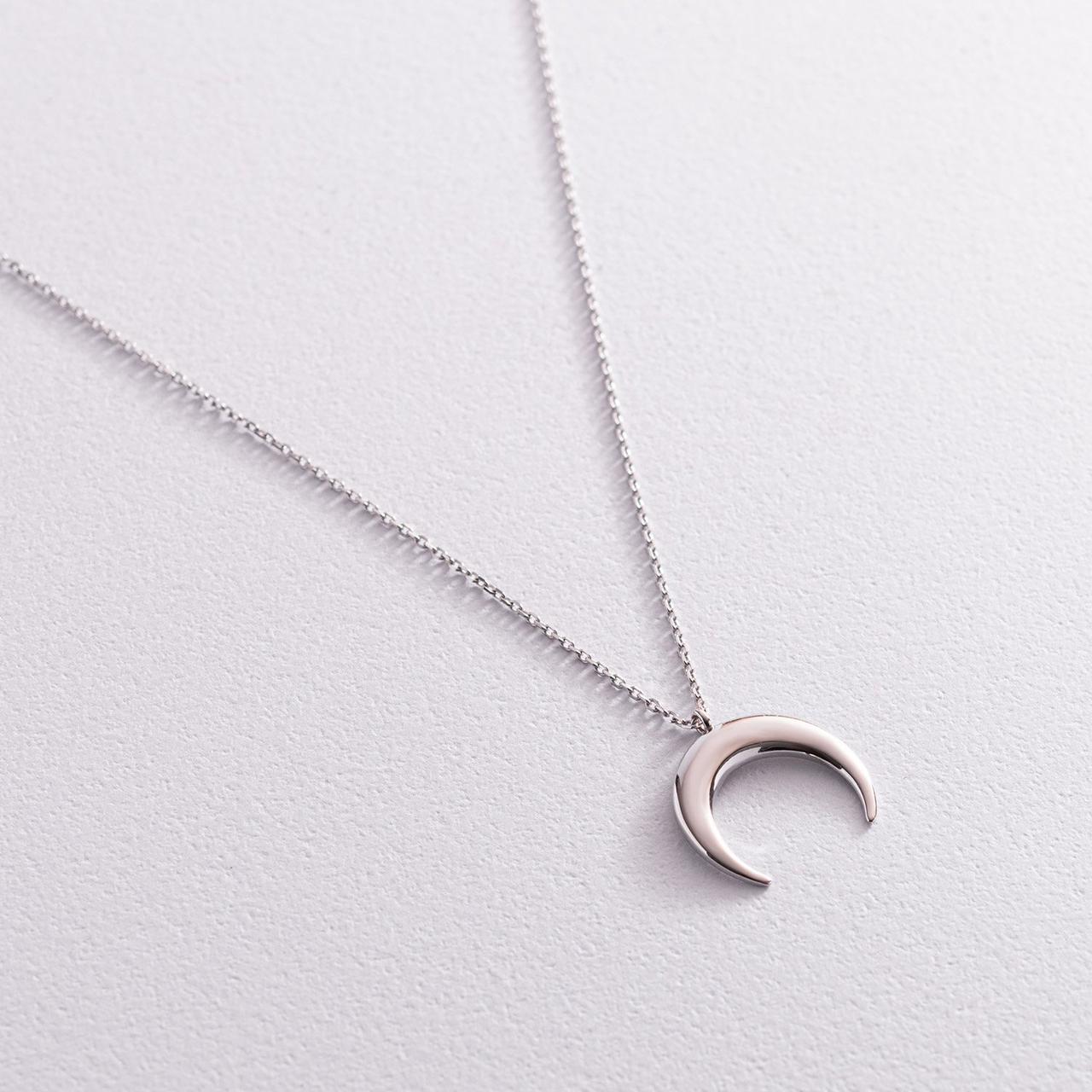 Кольє "Лунниця" в білому золоті колі02063 Zipexpert ZIPEXPERT, фото 1