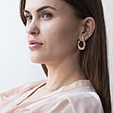 Золоті сережки "Грація" с06560 Zipexpert ZIPEXPERT, фото 5