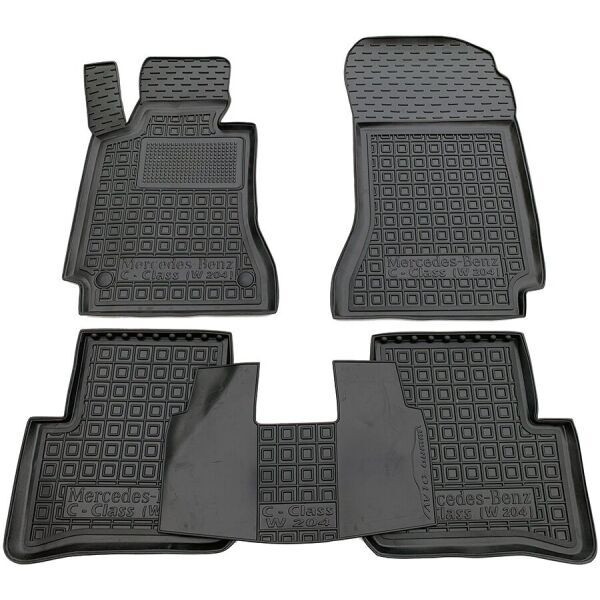 Гумові килимки в салон Mercedes C (W204) 2007-, фото 1